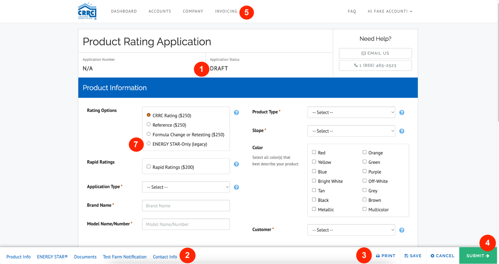 Submitting an Application